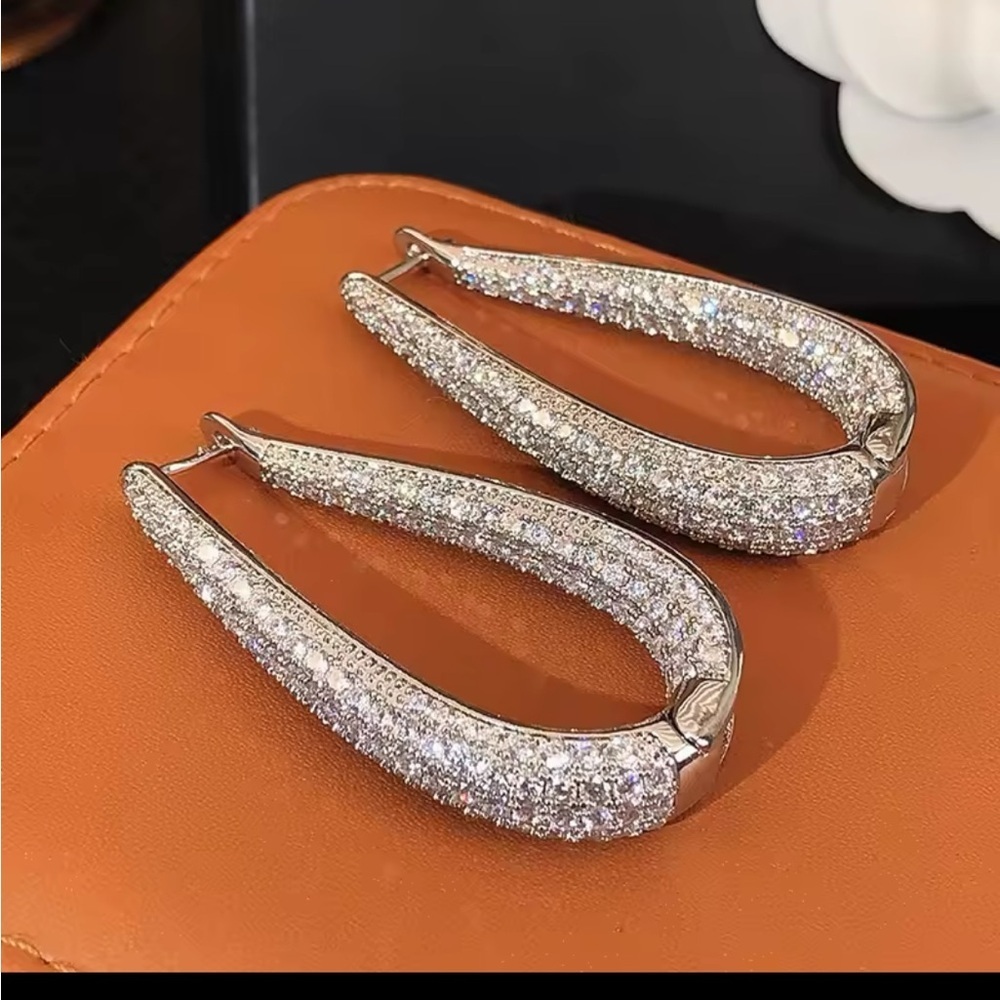 Dazzling Crystal Drop Earrings - Picture 2 of 6